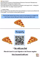 Vorschau - Arbeitsblätter - Pizzaparty - Division mit & ohne Rest - Interaktives Lernspiel - Seite 2