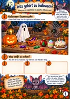 Vorschau - Arbeitsblätter - Halloween - Die große Detektivprüfung 3./4. Klasse - Seite 1