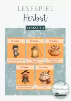 Vorschau - Spiele - Lesespiel (Ich habe wer hat) - Herbst (Klasse 3/4) - Deckblatt