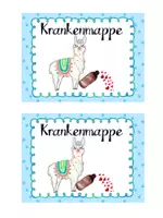 Vorschau - Bildkarten - Krankenmappe - Lamaklasse - Seite 2