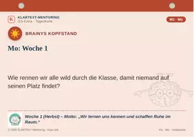Vorschau - Arbeitsblätter - KLARTEXT Jahreskarten-Schnupperpaket — 8 Beispieltage - Deckblatt