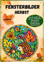Vorschau - Mal- und Bastelvorlagen - Herbst Fensterbilder Mandalas zum Ausmalen | Öltechnik & Ausmalbilder - Deckblatt