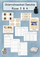 Vorschau - Stundenentwürfe - Unterrichtseinheit - Gewichte Klasse 3 und 4 - Deckblatt