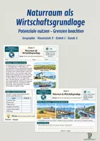 Vorschau - Stundenentwürfe - Naturraum als Wirtschaftsgrundlage | Geographie Klasse 9 | Arbeitsblätter mit Lösungen - Deckblatt