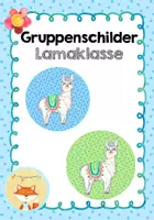 Vorschau - Bildkarten - Gruppenschilder - Lamaklasse - Deckblatt