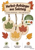 Vorschau - Mal- und Bastelvorlagen - Anhänger aus Salzteig - Deckblatt