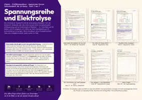 Vorschau - Arbeitsblätter - Spannungsreihe und Elektrolyse – Chemie E-Phase - Deckblatt
