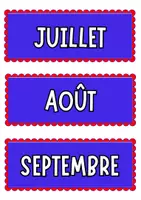 Aperçu - Affichage - Les mois de l'année | Affiche de classe & Vocabulaire - Page 2