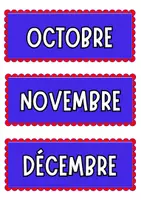 Aperçu - Affichage - Les mois de l'année | Affiche de classe & Vocabulaire - Page 3