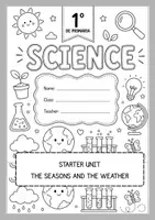 Vista previa - Hojas de trabajo - SEASONS & WEATHER | Cuadernillo de Science 1º de Primaria - Portada