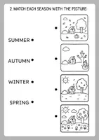 Vista previa - Hojas de trabajo - SEASONS & WEATHER | Cuadernillo de Science 1º de Primaria - página 2