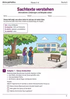 Vorschau - Arbeitsblätter - Sachtexte verstehen – Basisscreening Klasse 5–6 - Deckblatt
