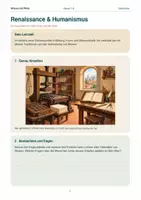 Vorschau - Arbeitsblätter - Renaissance & Humanismus – Neues Menschenbild & neue Ideen | Geschichte Klasse 7–8 - Seite 1