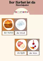Vorschau - Arbeitsblätter - Der Herbst ist da | Stimmbildungsgeschichte | Bildkarten - Deckblatt