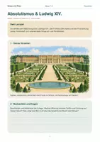 Vorschau - Arbeitsblätter - Absolutismus & Ludwig XIV. – Macht, Versailles & Staat | Geschichte Klasse 7–8 - Seite 1