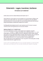 Vorschau - Arbeitsblätter - Österreich Puzzle - Legen, Zuordnen, Sortieren - Seite 1
