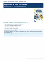 Vorschau - Unterrichtsreihen - Begrüßen & sich vorstellen | Deutsch–Ukrainisch A1 - Seite 1