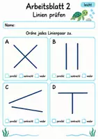 Vorschau - Arbeitsblätter - Parallele und senkrechte Linien | Mathematik Klasse 4 | 10 Arbeitsblätter als PDF - Seite 2