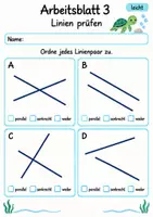 Vorschau - Arbeitsblätter - Parallele und senkrechte Linien | Mathematik Klasse 4 | 10 Arbeitsblätter als PDF - Seite 3