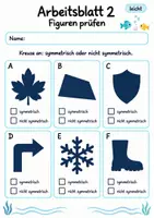 Vorschau - Arbeitsblätter - Symmetrie Klasse 4 | Mathematik Klasse 4 | 10 Arbeitsblätter als PDF - Seite 2