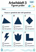 Vorschau - Arbeitsblätter - Symmetrie Klasse 4 | Mathematik Klasse 4 | 10 Arbeitsblätter als PDF - Seite 3