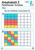Vorschau - Arbeitsblätter - Parkettierung Klasse 4 | Mathematik Klasse 4 | 10 Arbeitsblätter als PDF - Seite 2