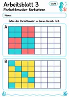 Vorschau - Arbeitsblätter - Parkettierung Klasse 4 | Mathematik Klasse 4 | 10 Arbeitsblätter als PDF - Seite 3