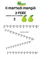 anteprima - Esercizi - Il piccolo BRUCO MAI SAZIO - numeri e quantità - Pagina 3