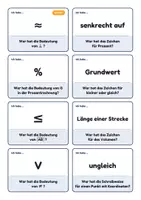 Vorschau - Spiele - Ich habe … Wer hat …? Mathematische Schreibweisen & Symbole - Seite 1