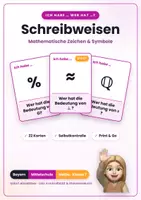Vorschau - Spiele - Ich habe … Wer hat …? Mathematische Schreibweisen & Symbole - Deckblatt