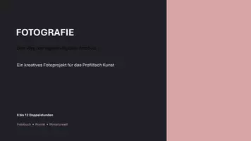 Vorschau - Arbeitsblätter - Fotografie im Kunstunterricht- Wir gestalten ein digitales Fotobuch (Kl.8-10) - Seite 1