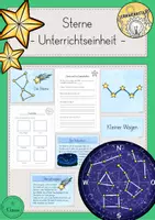 Vorschau - Stundenentwürfe - Sterne Sonnensystem Unterrichtseinheit - Deckblatt