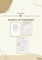 Vorschau - Arbeitsblätter - Karyogramm - Mystery mit Arbeitsblatt - Deckblatt