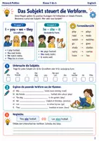 Vorschau - Arbeitsblätter - Simple Present Arbeitsheft Klasse 5 bis 6 - Seite 1