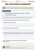 Vorschau - Arbeitsblätter - Schweizer Bundesfeiertag Arbeitsblatt Klasse 7–8 - Seite 3