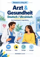 Vorschau - Unterrichtsreihen - Arzt & Gesundheit | Deutsch–Ukrainisch A1 - Deckblatt