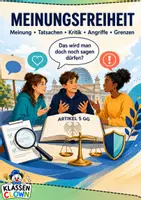 Vorschau - Arbeitsblätter - Meinungsfreiheit Klasse 7 8 - Deckblatt