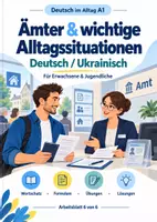 Vorschau - Unterrichtsreihen - Ämter & wichtige Alltagssituationen |Deutsch–Ukrainisch A1 - Deckblatt