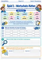 Vorschau - Arbeitsblätter - Sprachspiele zum Wiedereinstieg Arbeitsheft Klasse 5 bis 6 Schulstart Deutsch - Seite 3