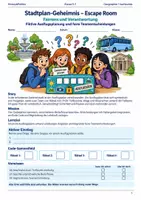 Vorschau - Spiele - Stadtplan-Geheimnis Escape Room Klasse 5 bis 7 Fairness und Verantwortung - Deckblatt