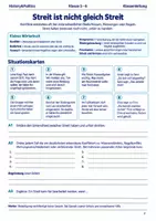 Vorschau - Arbeitsblätter - Streit fair lösen Arbeitsheft Klasse 5 bis 6 Schulstart Konfliktwege und faire Lösungen - Seite 1