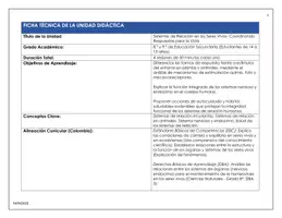 Vista previa - Unidades / Secuencias / Situaciones de Aprendizaje - SECUENCIA DIDACTICA COMPLETA SISTEMAS DE RELACIONN - página 1