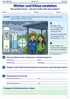 Vorschau - Arbeitsblätter - Wetter und Klima Arbeitsheft Klasse 5–6 - Deckblatt