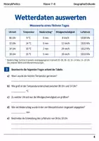Vorschau - Arbeitsblätter - Wetter und Klima Klasse 7–8 Basisscreening - Seite 3