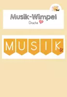 Vorschau - Poster - Drache: Wimpelkette "Musik" - Deckblatt