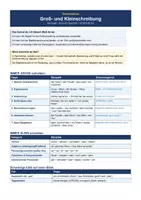 Vorschau - Unterrichtsreihen - 4free – Merkblatt Groß‑ und Kleinschreibung | Regeln & Überblick Deutsch - Seite 1