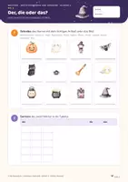 Vorschau - Arbeitsblätter - Halloween Deutsch: Wörter-Zauberei – Grundschule - Seite 3