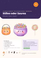 Vorschau - Arbeitsblätter - Halloween Mathe: Süßes oder Saures – Grundschule - Seite 1