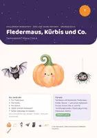 Vorschau - Arbeitsblätter - Halloween Sachunterricht: Fledermaus, Kürbis & Co. - Deckblatt