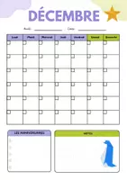 Aperçu - Affichage - Calendrier mensuel non daté – Animaux en origami - Page 3